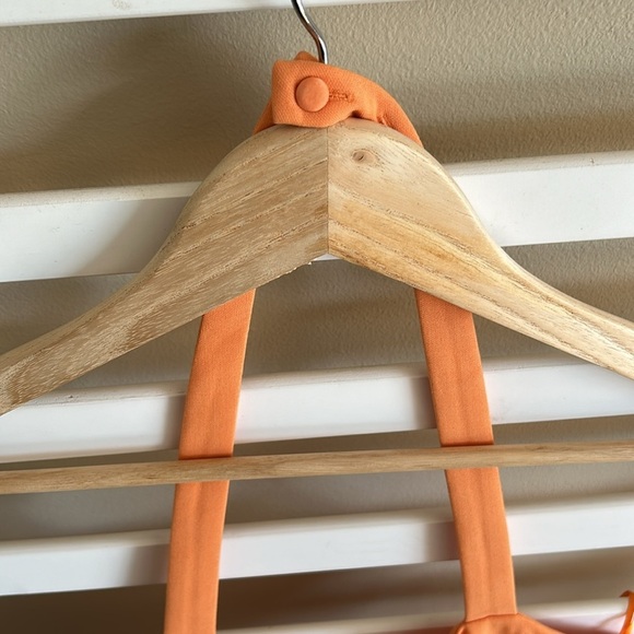 REVOLVE LIKELY Reyn Halter-Neck Dress Mandarin Orange Sun Size 10 - Picture 6 of 16